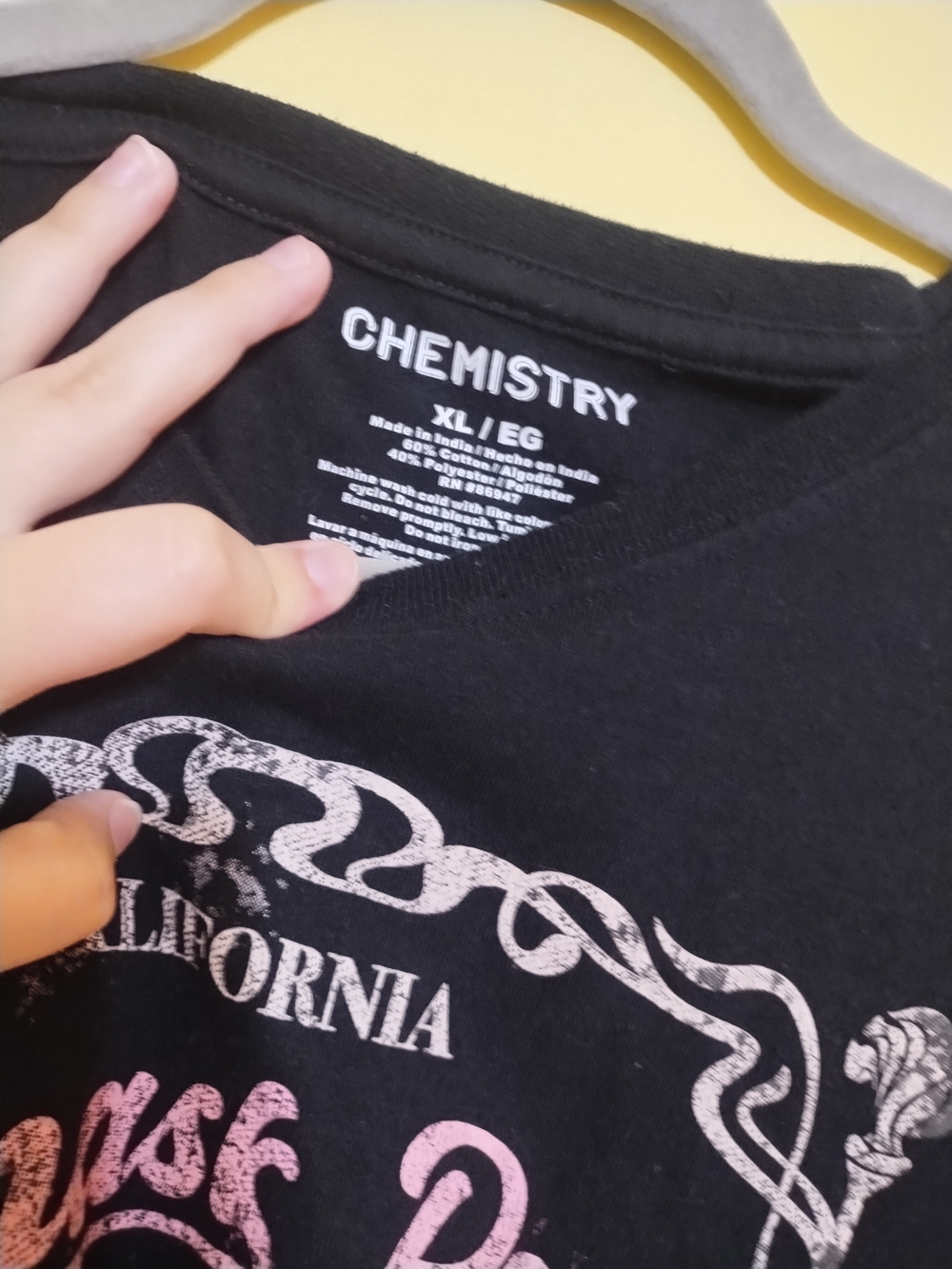 Chemistry Black 'Damask Rose Seeds' Graphic Tee - Picture 4 of 4